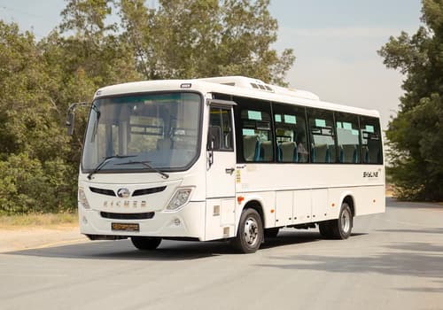 Used 2022 Eicher Skyline Pro in White – Left Front Diagonal (45°) View for Sale at First Choice Cars Dubai Sharjah