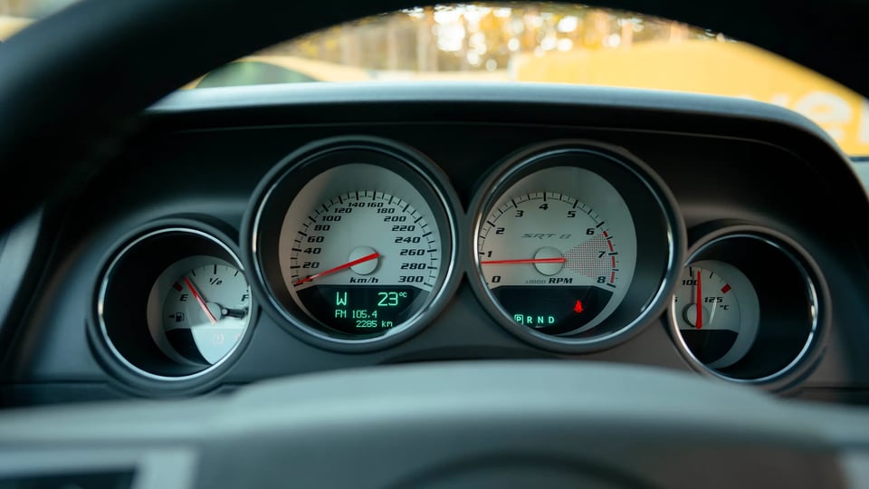 Used 2010 Dodge Challenger SRT8 Purple – Odometer / Mileage Reading View at First Choice Cars Sharjah