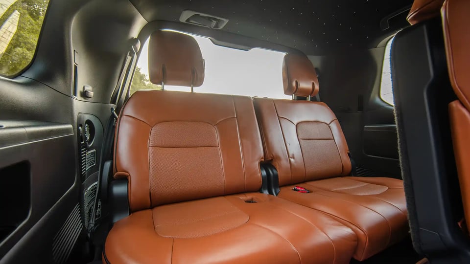 Used 2016 Toyota Land Cruiser GXR in White – Third Row Right Seat View for Sale at First Choice Cars Dubai Sharjah