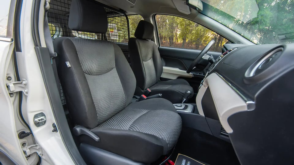 Used 2023 Toyota Rush EX in White – Front Passenger Side Cabin View for Sale at First Choice Cars Dubai Sharjah