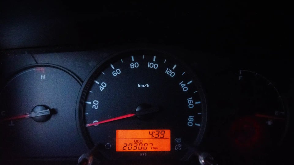 Used 2022 Toyota Hiace GL Standard Roof White – Odometer / Mileage Reading View at First Choice Cars Sharjah