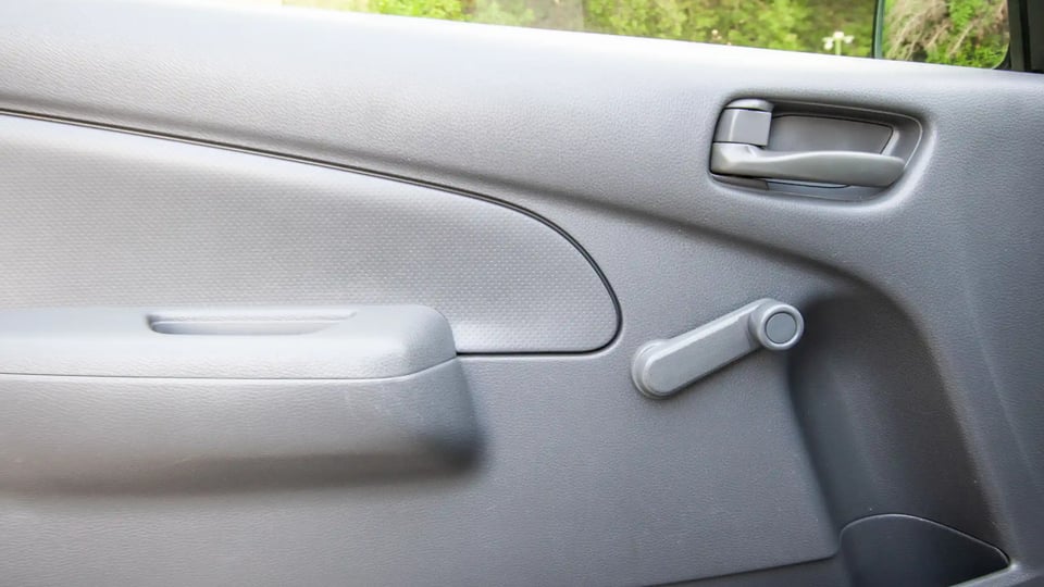 Used 2022 Nissan Urvan Standard Roof White – Driver Door Panel Full View at First Choice Cars Sharjah