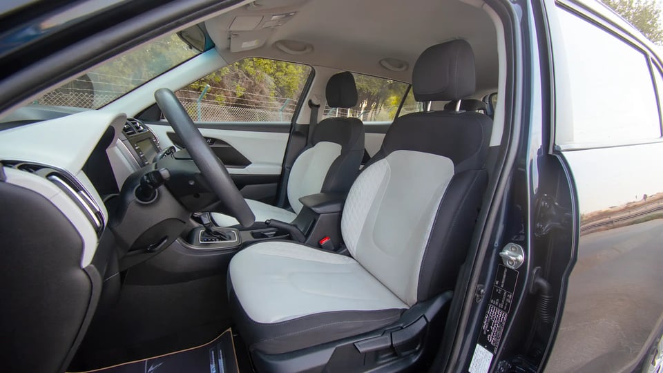 Used 2022 Hyundai Creta Smart in Blue – Front Driver Side Cabin View for Sale at First Choice Cars Dubai Sharjah