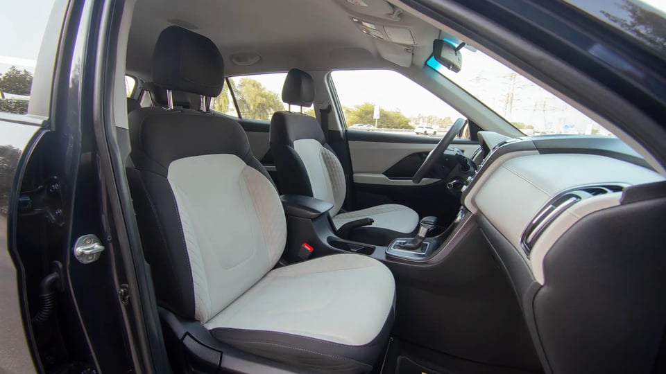 Used 2022 Hyundai Creta Smart in Blue – Front Passenger Side Cabin View for Sale at First Choice Cars Dubai Sharjah