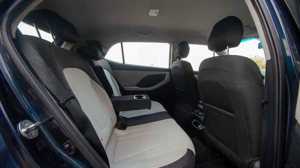 Used 2022 Hyundai Creta Smart in Blue – Rear Passenger Side Cabin View for Sale at First Choice Cars Dubai Sharjah