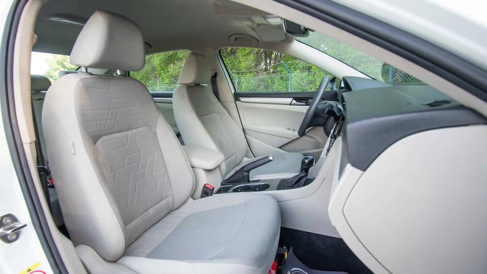 Used 2020 Volkswagen Passat Trendline in White – Front Passenger Side Cabin View for Sale at First Choice Cars Dubai Sharjah