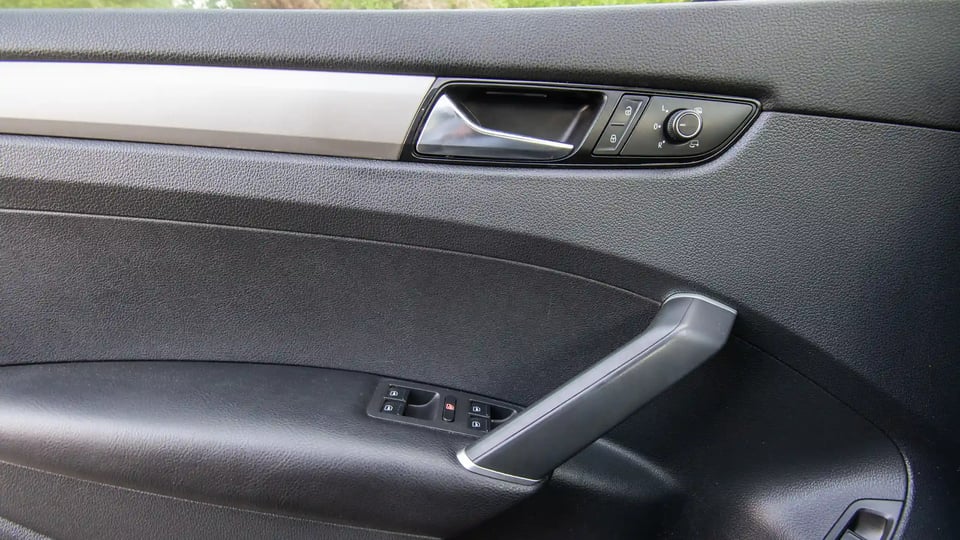 Used 2020 Volkswagen Passat Trendline in Black – Driver Door Panel Full View for Sale at First Choice Cars Dubai Sharjah