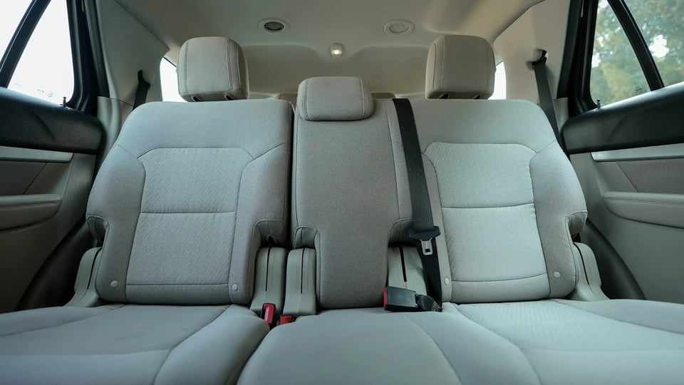 Used 2018 Ford Explorer XLT White – Rear Seat View at First Choice Cars Sharjah