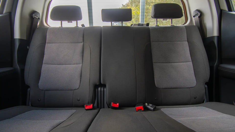 Used 2023 Peugeot Landtrek Double Cabin in White – Rear Seat View for Sale at First Choice Cars Dubai Sharjah