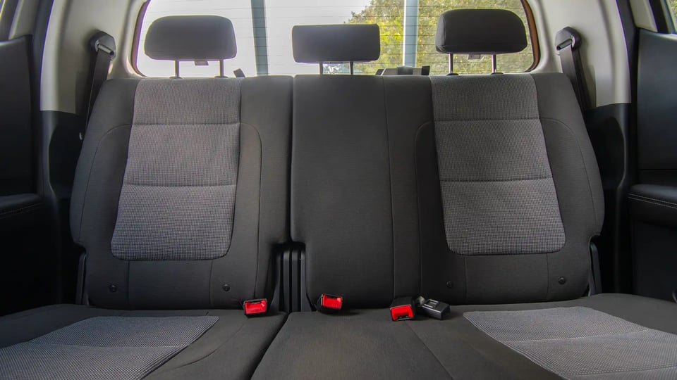 Used 2023 Peugeot Landtrek Double Cabin in Silver – Rear Seat View for Sale at First Choice Cars Dubai Sharjah