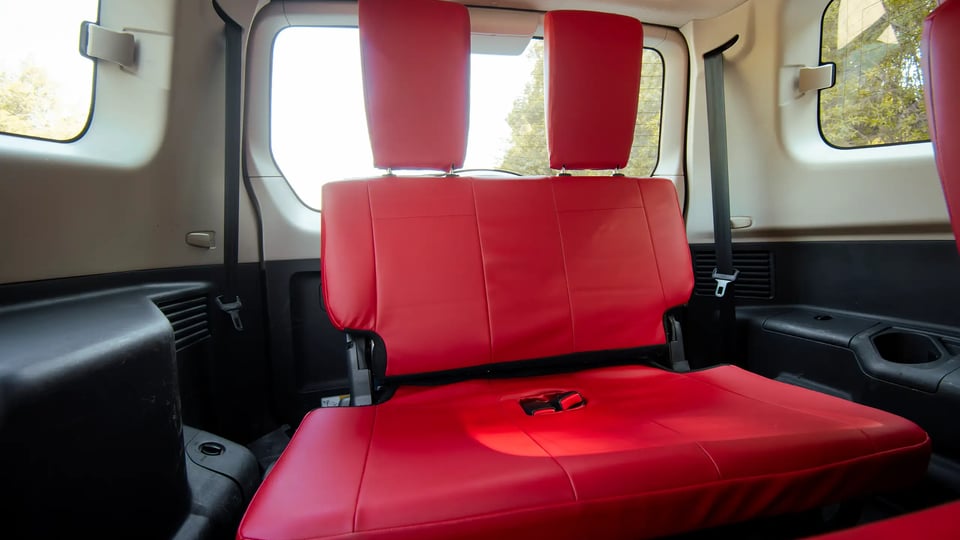 Used 2022 Mitsubishi Pajero GLS in White – Third Row Right Seat View for Sale at First Choice Cars Dubai Sharjah