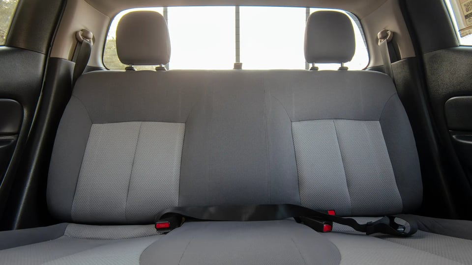 Used 2020 Mitsubishi L200 GLX Double Cabin White – Rear Seat View at First Choice Cars Sharjah