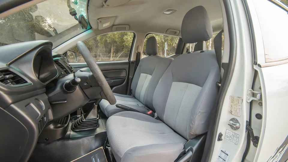 Used 2021 Mitsubishi L200 GL Double Cabin in White – Front Driver Side Cabin View for Sale at First Choice Cars Dubai Sharjah