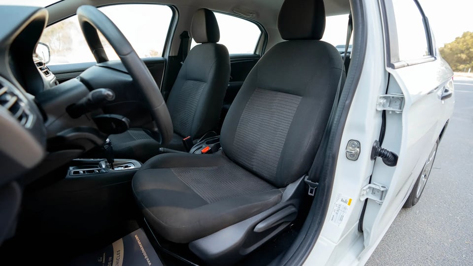 Used 2021 Peugeot 301 Allure in White – Front Driver Side Cabin View for Sale at First Choice Cars Dubai Sharjah