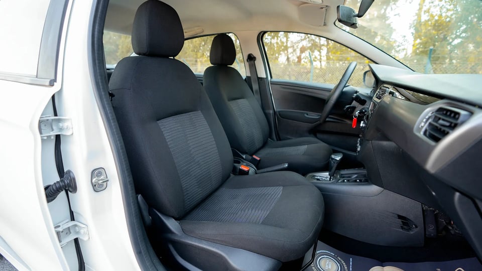 Used 2021 Peugeot 301 Allure in White – Front Passenger Side Cabin View for Sale at First Choice Cars Dubai Sharjah