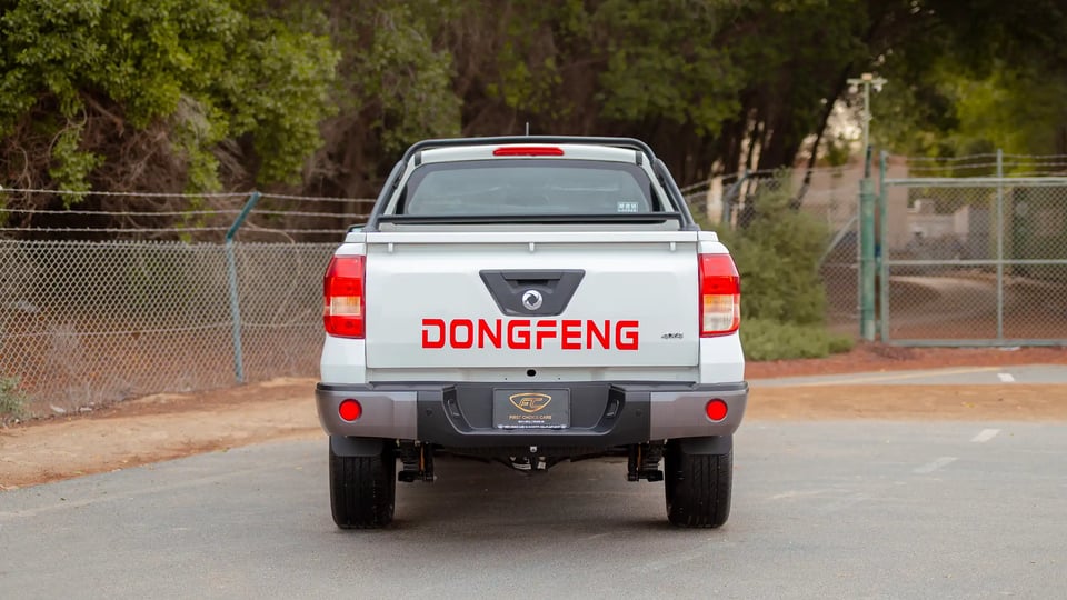 Used 2025 Dongfeng Rich 6 Double Cabin in White – Back/Rear View for Sale at First Choice Cars Dubai Sharjah