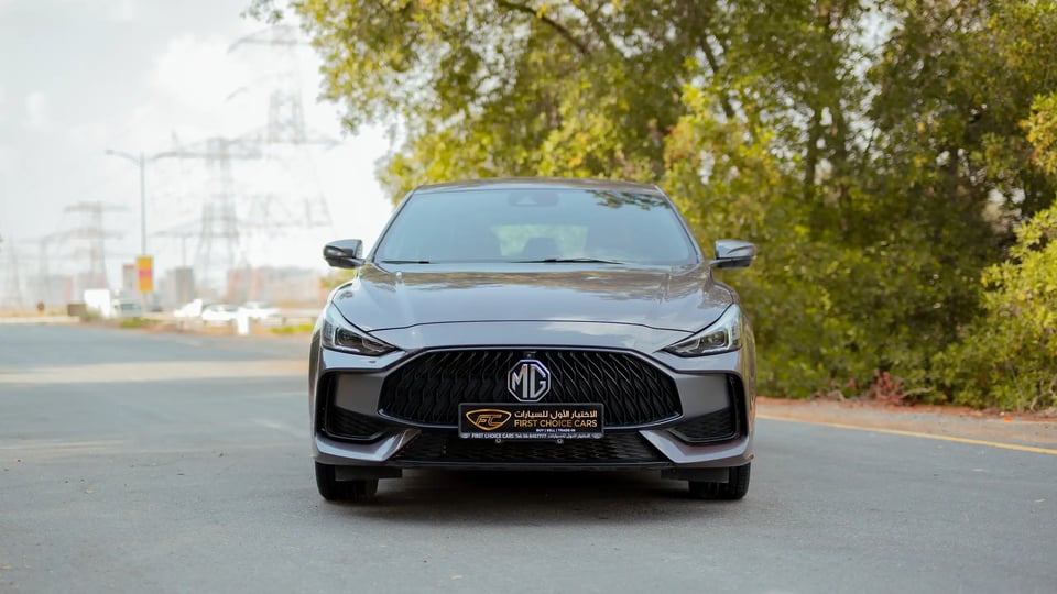 Used 2022 MG GT Luxury Grey – Front View at First Choice Cars Sharjah