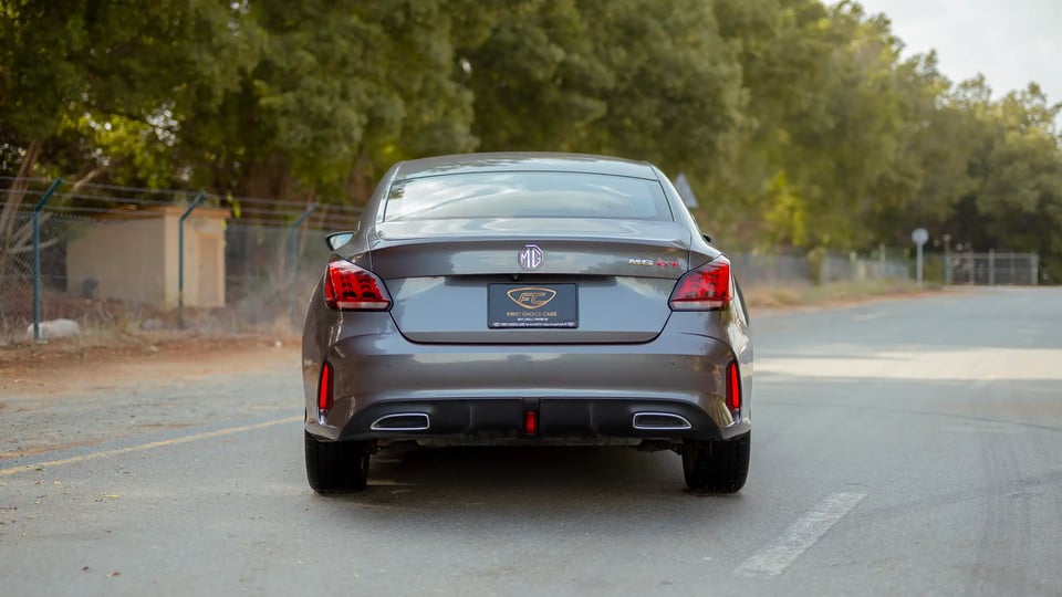 Used 2022 MG GT Luxury Grey – Back/Rear View at First Choice Cars Sharjah