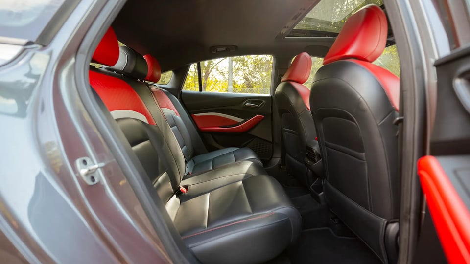 Used 2022 MG GT Luxury Grey – Rear Passenger Side Cabin View at First Choice Cars Sharjah