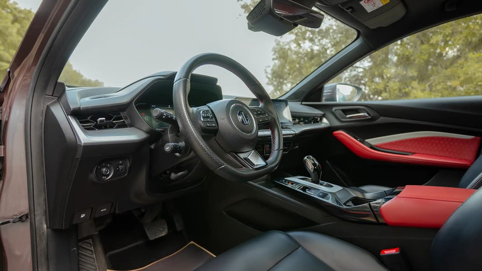 Used 2022 MG GT Luxury Grey – Driver Side Dashboard & Steering View at First Choice Cars Sharjah