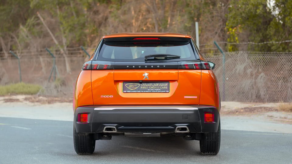 Used 2023 Peugeot 2008 Active in Orange – Back/Rear View for Sale at First Choice Cars Dubai Sharjah