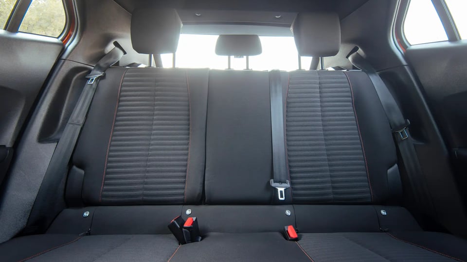 Used 2023 Peugeot 2008 Active in Orange – Rear Seat View for Sale at First Choice Cars Dubai Sharjah