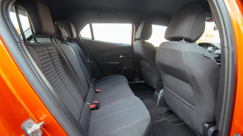 Used 2023 Peugeot 2008 Active in Orange – Rear Passenger Side Cabin View for Sale at First Choice Cars Dubai Sharjah