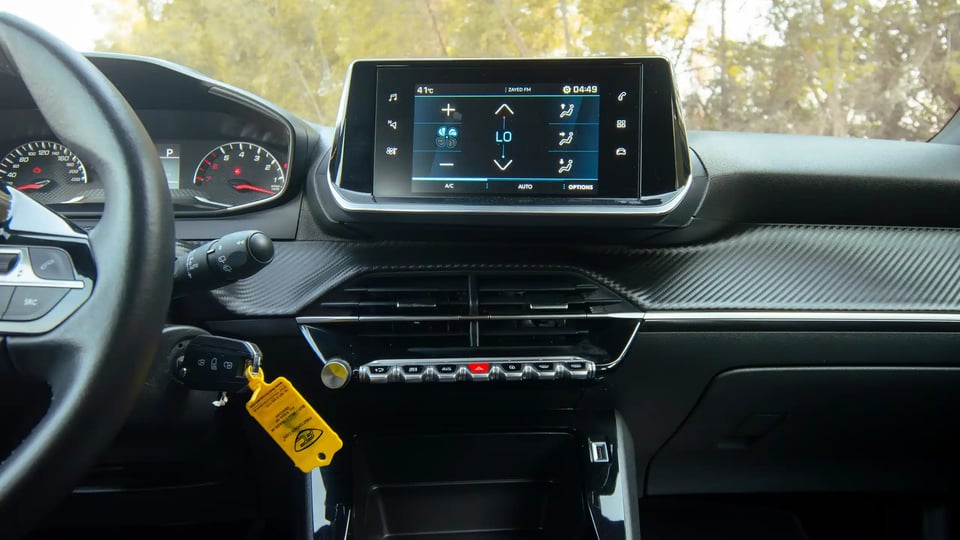 Used 2023 Peugeot 2008 Active in Orange – Infotainment / Touchscreen System for Sale at First Choice Cars Dubai Sharjah