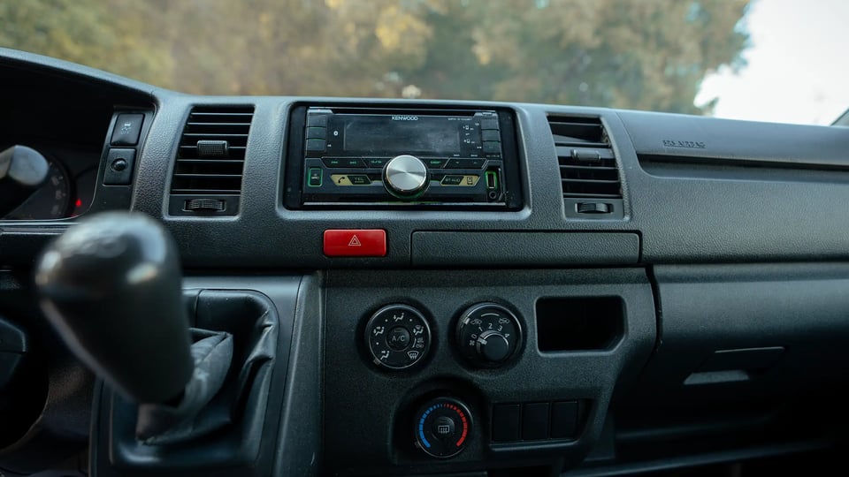 Used 2020 Toyota Hiace GL High Roof Red – Infotainment / Touchscreen System at First Choice Cars Sharjah