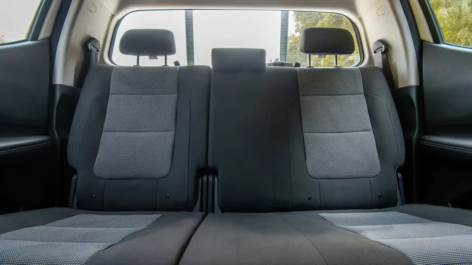 Used 2023 Peugeot Landtrek Double Cabin in White – Rear Seat View for Sale at First Choice Cars Dubai Sharjah