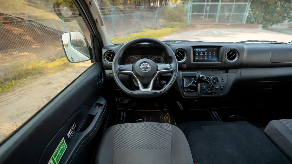 Used 2024 Nissan Urvan High Roof in White – Steering Wheel & Instrument Cluster for Sale at First Choice Cars Dubai Sharjah