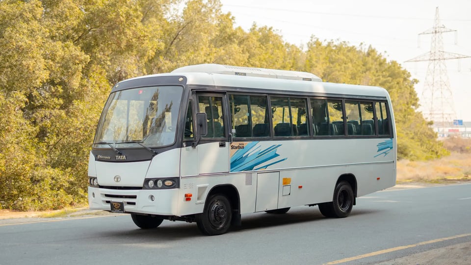 Used 2017 Tata LP 613 in White – Left Front Diagonal (45°) View for Sale at First Choice Cars Dubai Sharjah