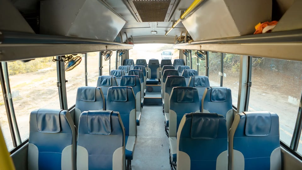 Used 2017 Tata LP 613 in White – Rear Seat View for Sale at First Choice Cars Dubai Sharjah