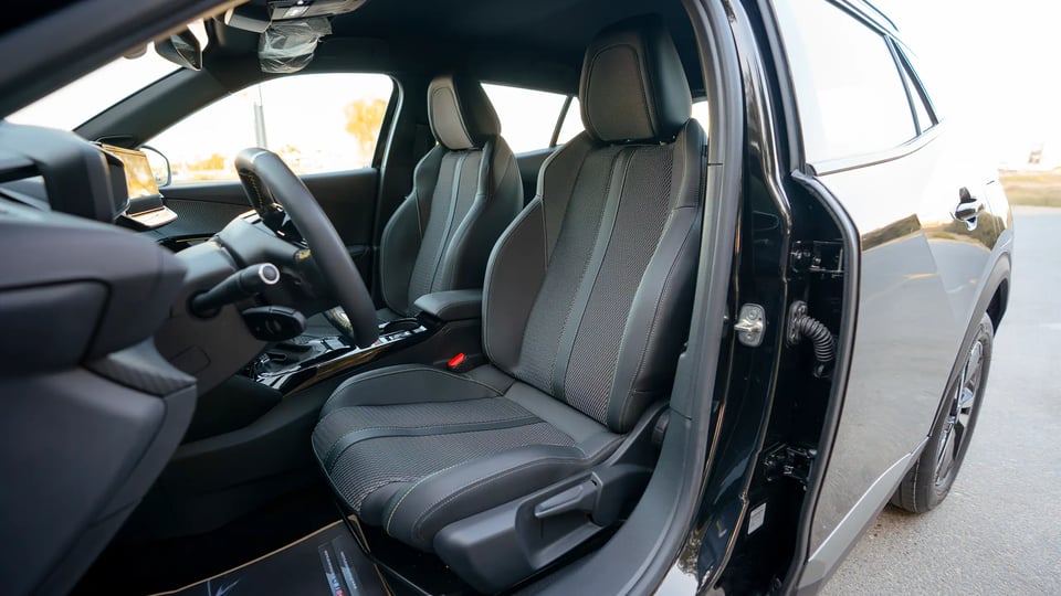 Used 2024 Peugeot 2008 GT in Black – Front Driver Side Cabin View for Sale at First Choice Cars Dubai Sharjah
