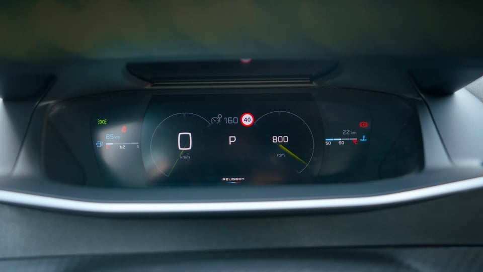 Used 2024 Peugeot 2008 GT in Black – Odometer / Mileage Reading View for Sale at First Choice Cars Dubai Sharjah