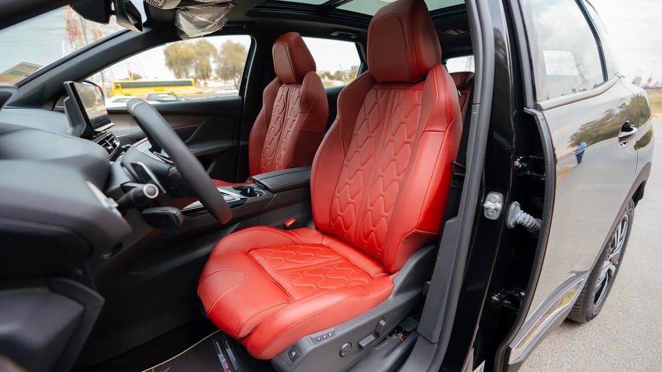 Used 2024 Peugeot 3008 GT in Black – Front Driver Side Cabin View for Sale at First Choice Cars Dubai Sharjah