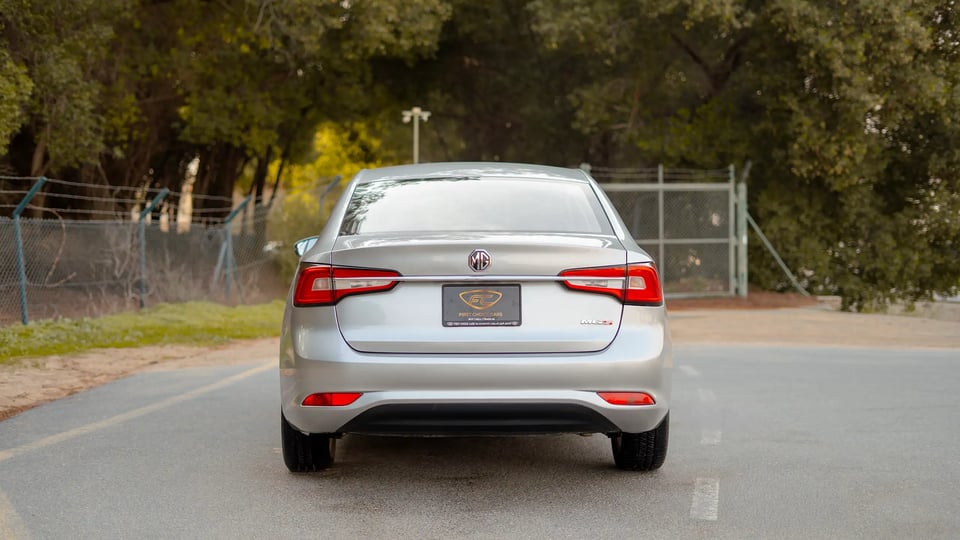 Used 2022 MG 5 Comfort in Silver – Back/Rear View for Sale at First Choice Cars Dubai Sharjah