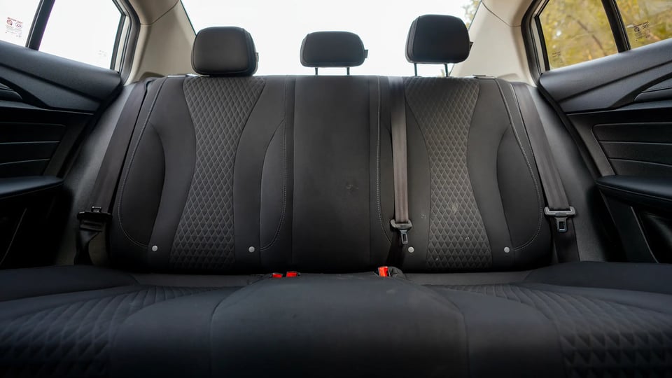 Used 2022 MG 5 Comfort in Silver – Rear Seat View for Sale at First Choice Cars Dubai Sharjah