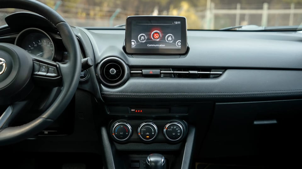 Used 2023 Mazda CX-3 GS in Blue – Infotainment / Touchscreen System for Sale at First Choice Cars Dubai Sharjah