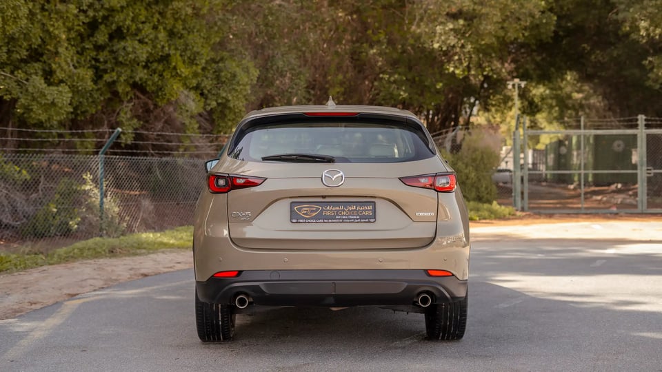 Used 2023 Mazda CX-5 GT in Gold – Back/Rear View for Sale at First Choice Cars Dubai Sharjah