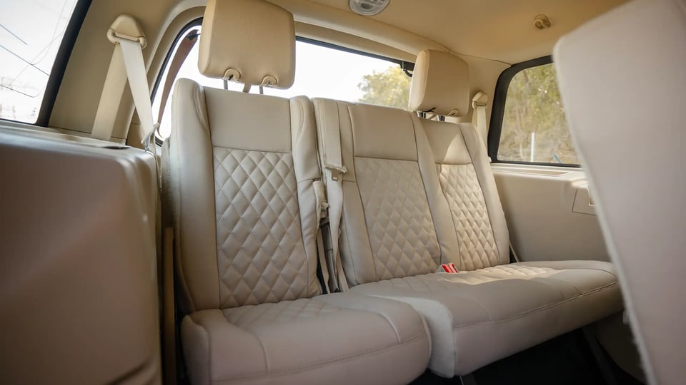 Used 2017 Ford Expedition XLT in White – Third Row Left Seat View for Sale at First Choice Cars Dubai Sharjah