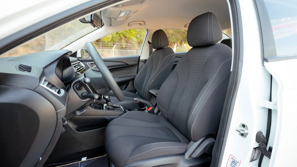 Used 2022 MG 5 Comfort in White – Front Driver Side Cabin View for Sale at First Choice Cars Dubai Sharjah