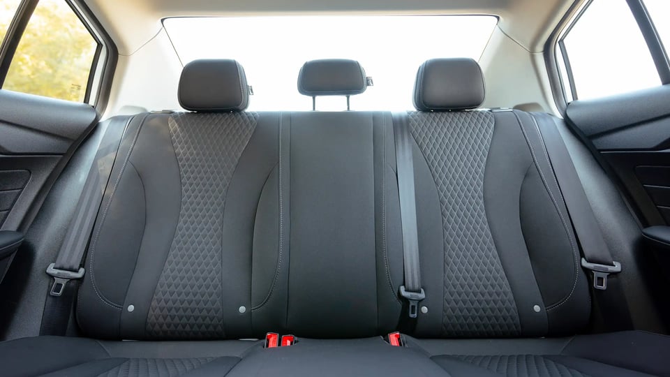 Used 2022 MG 5 Comfort in White – Rear Seat View for Sale at First Choice Cars Dubai Sharjah