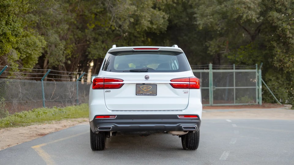 Used 2021 MG RX8 Luxury in White – Back/Rear View for Sale at First Choice Cars Dubai Sharjah