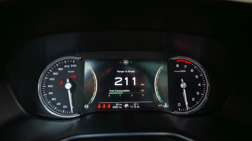 Used 2021 MG RX8 Luxury in White – Odometer / Mileage Reading View for Sale at First Choice Cars Dubai Sharjah