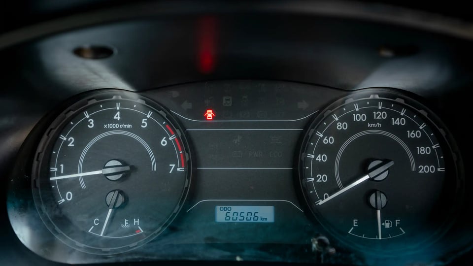 Used 2022 Toyota Hilux GLX Single Cabin in White – Odometer / Mileage Reading View for Sale at First Choice Cars Dubai Sharjah