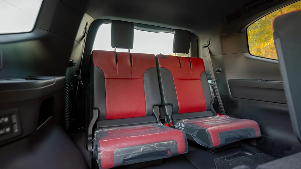 Used 2025 Toyota Land Cruiser VXR in White – Third Row Left Seat View for Sale at First Choice Cars Dubai Sharjah