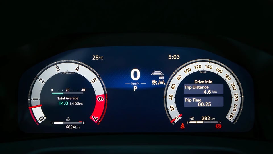 Used 2025 Toyota Land Cruiser VXR in White – Odometer / Mileage Reading View for Sale at First Choice Cars Dubai Sharjah