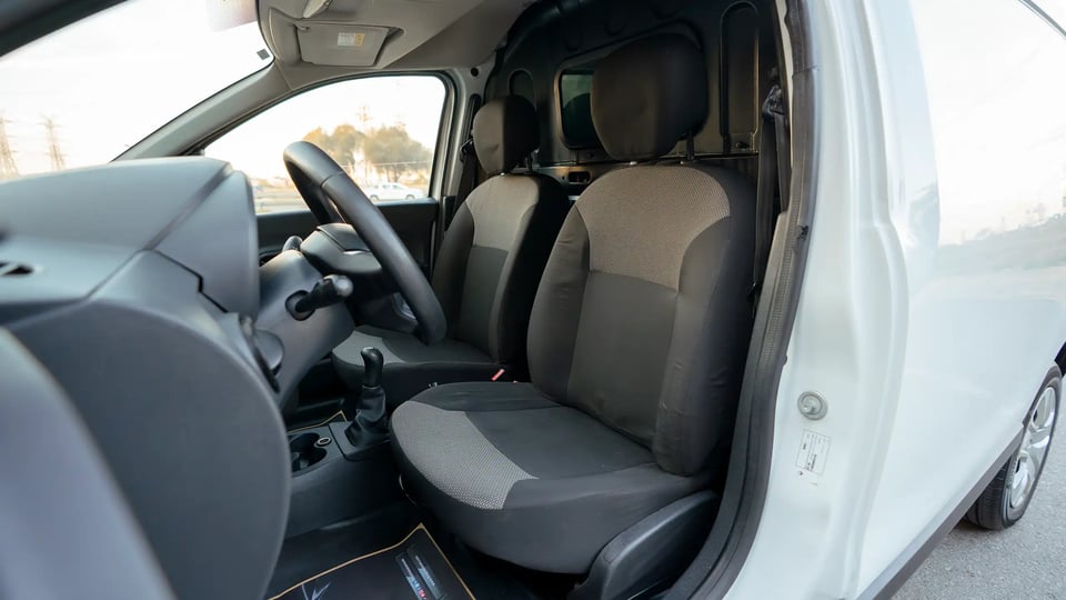 Used 2022 Renault Dokker Van in White – Front Driver Side Cabin View for Sale at First Choice Cars Dubai Sharjah