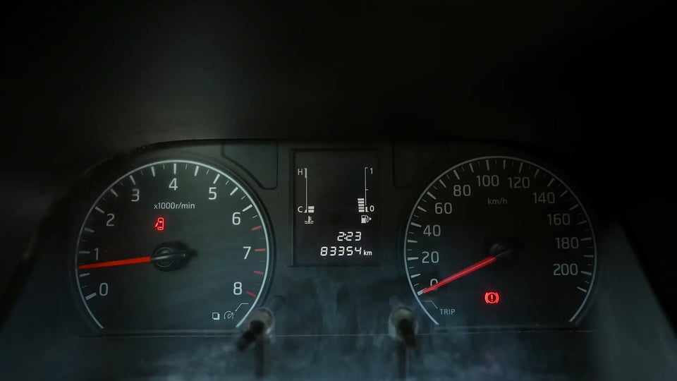 Used 2022 Nissan Urvan Standard Roof in White – Odometer / Mileage Reading View for Sale at First Choice Cars Dubai Sharjah